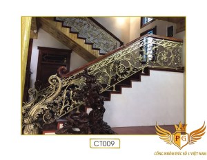 Cầu thang nhôm đúc - CT009