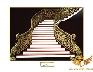 Cầu thang nhôm đúc - CT011